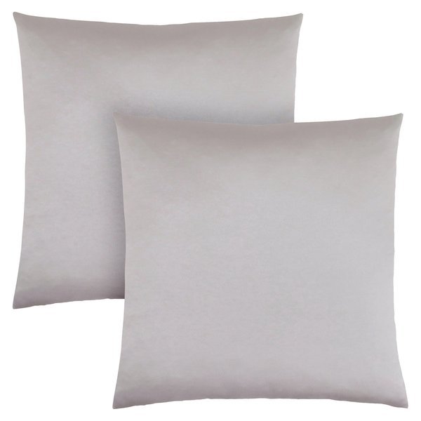 Pillows, Set Of 2, 18 X 18 Square, Insert Included, Accent, Sofa, Couch, Bedroom, Polyester, Grey, Monarch Specialties, Mfr#: I 9337